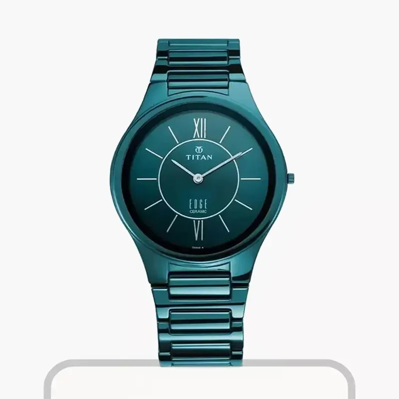 Titan Slimmest Ceramic Blue Dial Men’s Watch- 1696QC03